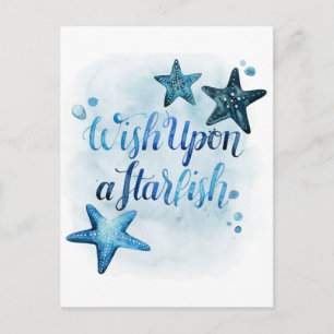 Wish Upon a Starfish Postcard