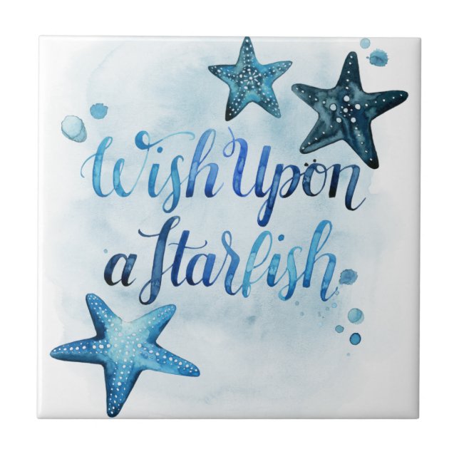 Wish Upon a Starfish Tile (Front)