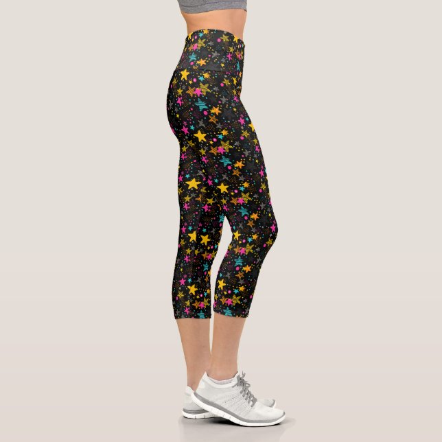 Wish Upon The Stars Capri Leggings (Right)