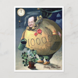 Wish You a Happy and Rich New Year Postcard