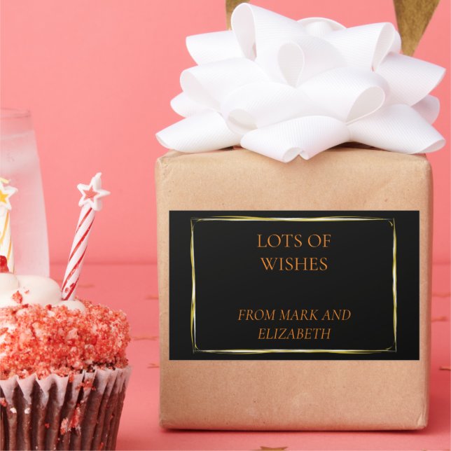 Wish you a happy and successful new year  square s rectangular sticker (Party)