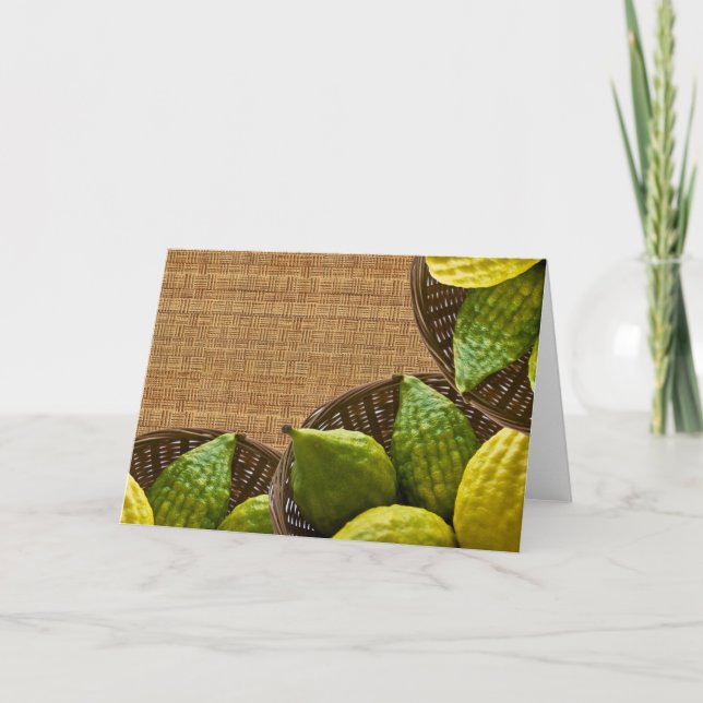Wish you a Happy Sukkot! Holiday Card (Front)