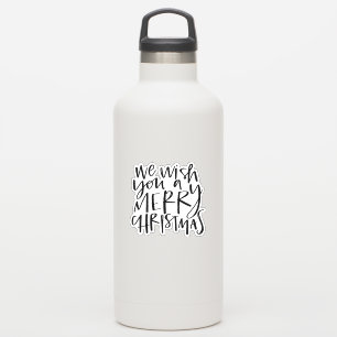 Wish You A Merry Christmas Hand Lettered Stickers