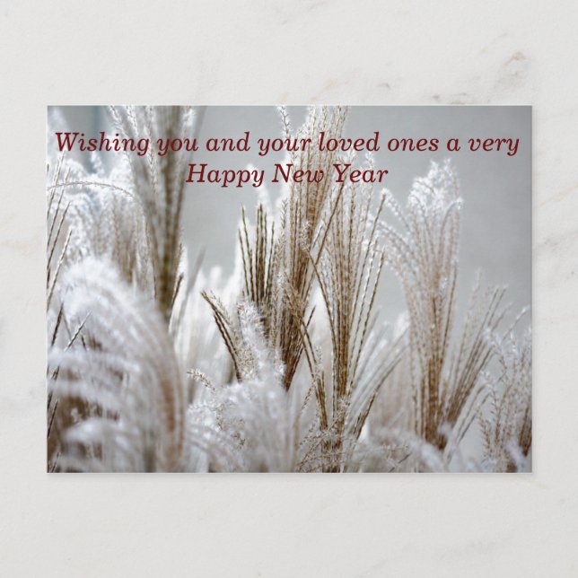 Wish you and your loved ones a very HAPPY NEW YEAR Holiday Postcard (Front)