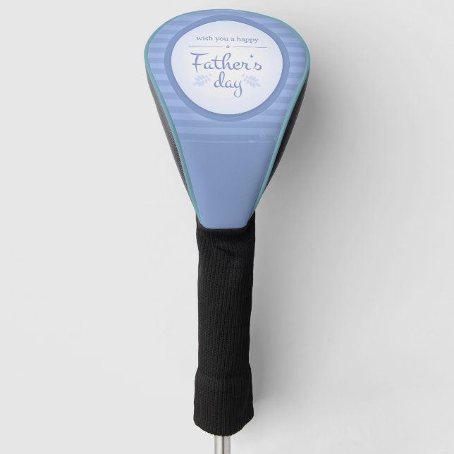 wish you happy fathers day golf head cover (Front)