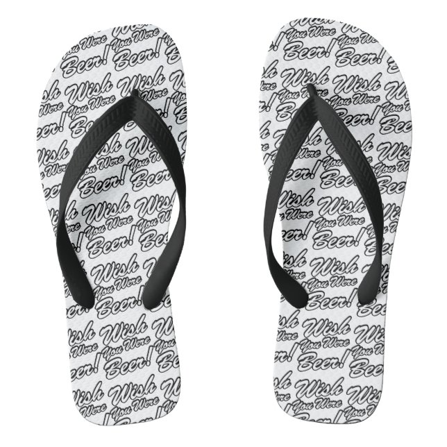 Wish You Were Beer! Flip Flops (Footbed)