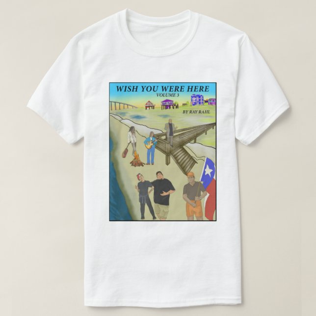 Wish You Were Here 3 Basic T-Shirt (Design Front)