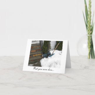 Wish you were here... card