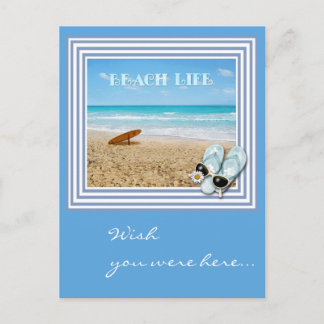 Wish you were here... (customisable) postcard