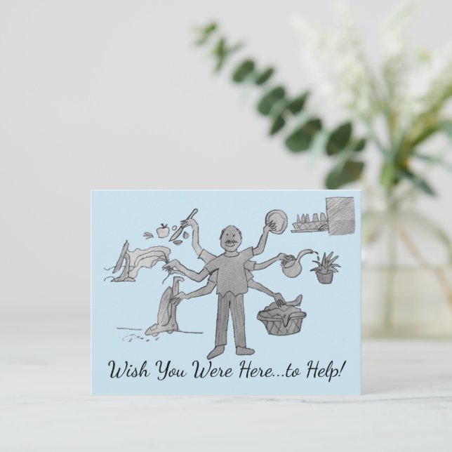 Wish You Were Here Postcard (Standing Front)