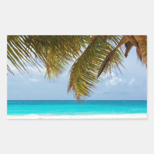 Wish you were here! rectangular sticker