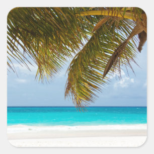 Wish you were here! square sticker