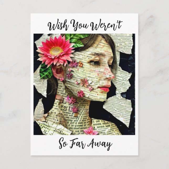 Wish You Weren't So Far Away Postcard (Front)
