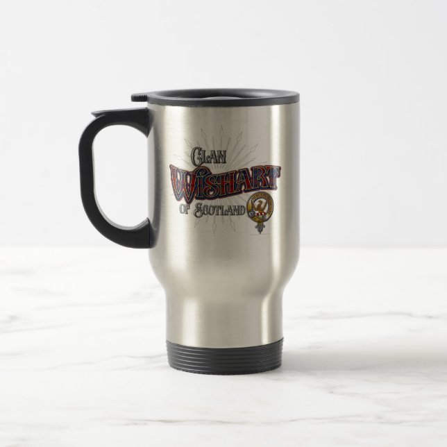 Wishart Clan Travel Mug (Left)