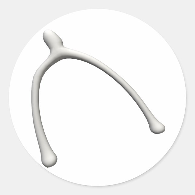 Wishbone Classic Round Sticker (Front)