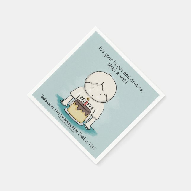 Wishes are Hopes and Dreams Napkin (Corner)