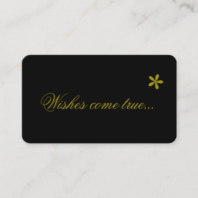 Wishes come true, Business Cards (Front)
