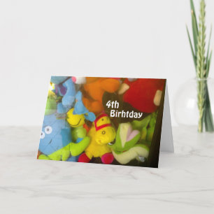 WISHES FOR A FUN "4th BIRTHDAY" Card