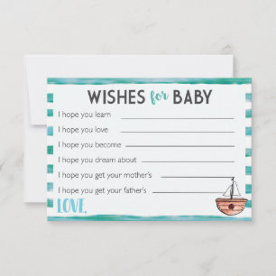 Wishes for Baby Advice Card