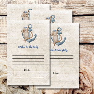 Wishes For Baby Ahoy It's A Boy Nautical Theme