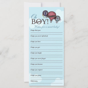 Wishes for Baby - Baby Shower memory card