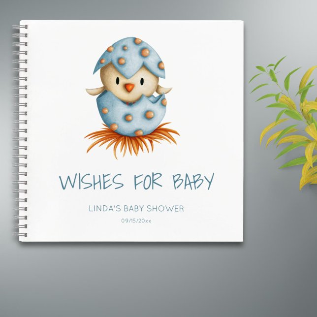Wishes for Baby Bird Baby Shower Guest Book (Creator Uploaded)