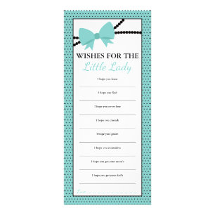 Wishes for Baby Card, Well Wishes, Little Lady Rack Card