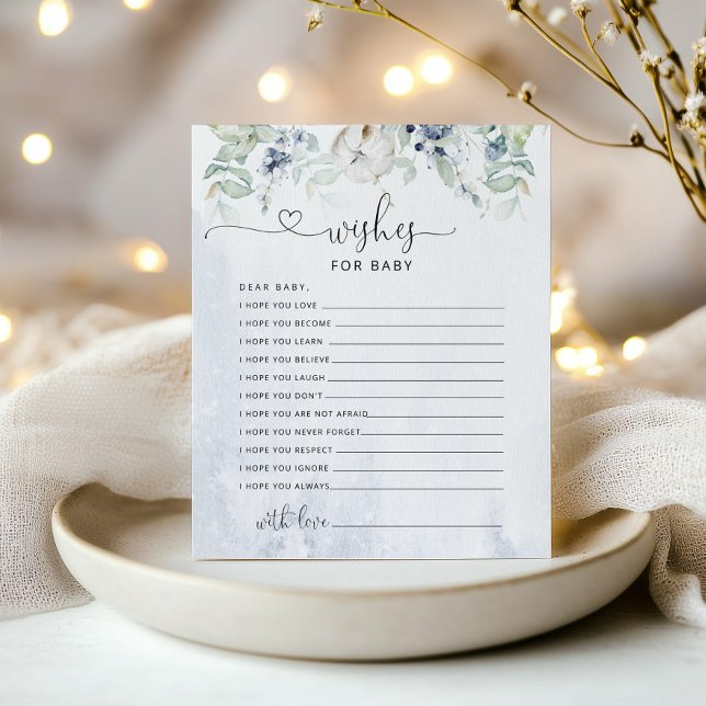 Wishes for baby card. Winter wishes for baby (Creator Uploaded)