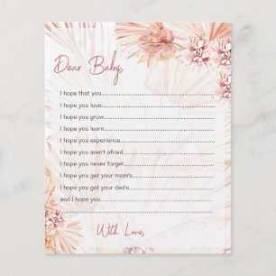 Wishes for Baby Cards Boho Blush Shower Sprinkle