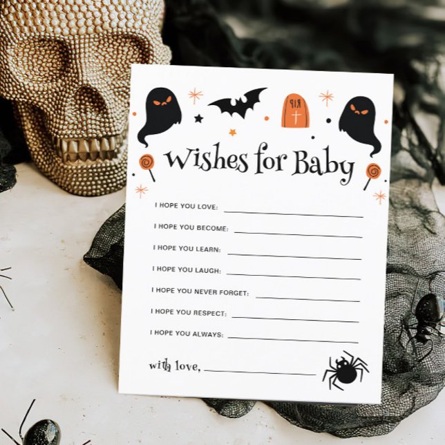 Wishes for Baby Halloween Baby Shower Game (Creator Uploaded)