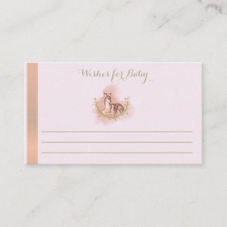 Wishes For Baby Shower Activity Enclosure Card