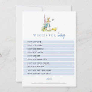 Wishes for baby Shower game Invitation