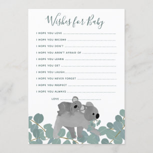 Wishes for Baby Shower Game Invitation