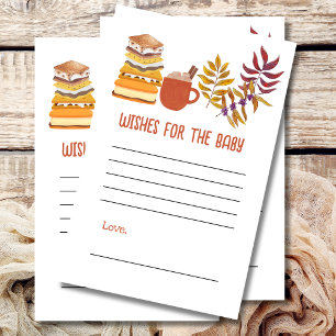 Wishes for baby shower game Smore fun marshmallow