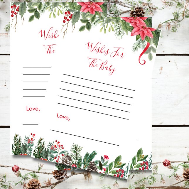 Wishes for baby shower game winter christmas (Creator Uploaded)