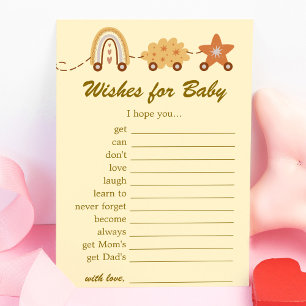 Wishes For Baby Shower Games and Advice Invitation