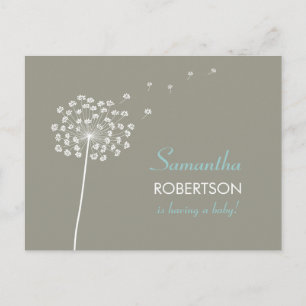 Wishes for Baby Shower postcard invitation