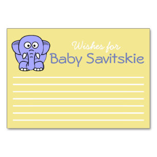 Wishes for Baby Table Number