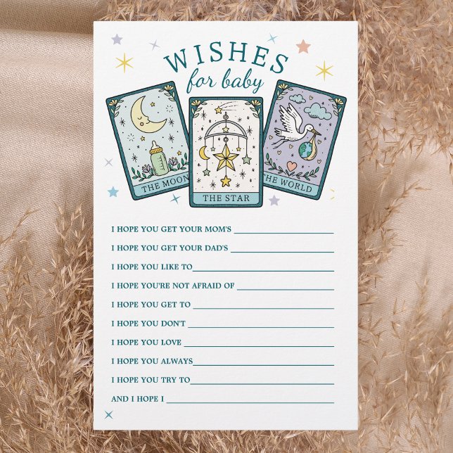 Wishes For Baby Tarot Baby Shower Game Flyer (Creator Uploaded)