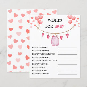 Wishes for Baby   Valentine's Baby Shower Game