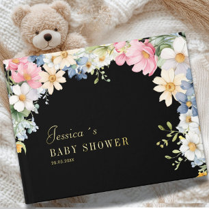Wishes for Baby! Wildflower, Baby Shower Guest Book