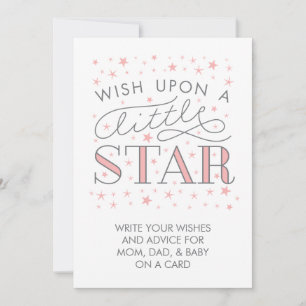 Wishes For Baby Wish On a Star Baby Shower Sign Invitation