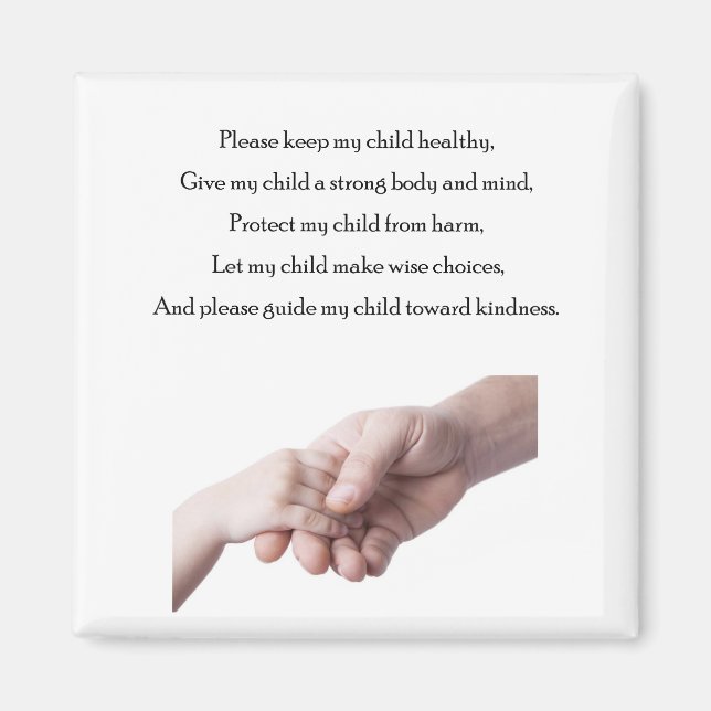 Wishes for my child magnet (Front)