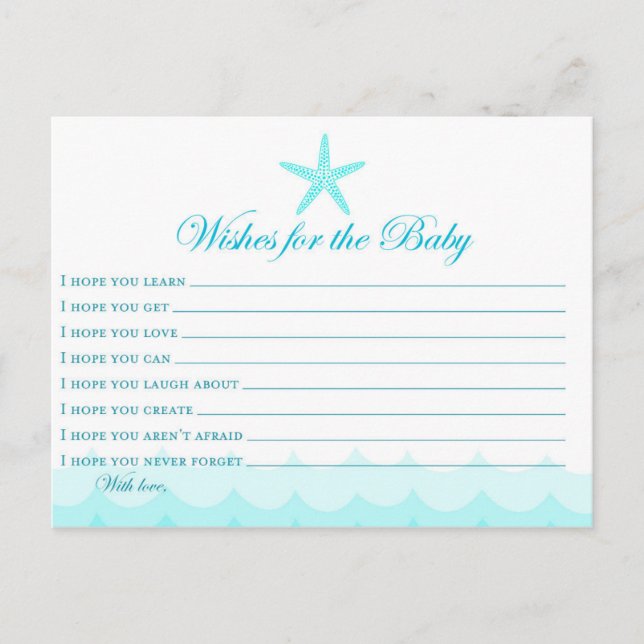 Wishes for the Baby Card (Front)