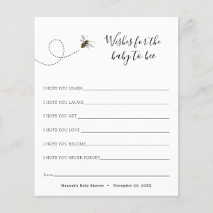 Wishes for the Baby to Bee