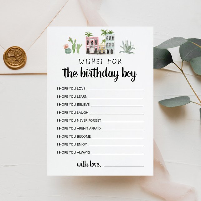 Wishes for the Birthday girl Birthday Party Card (Creator Uploaded)