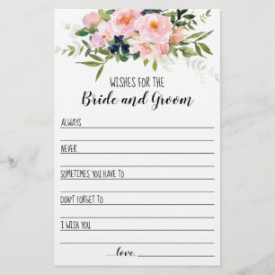 Wishes for the Bride and Groom Card