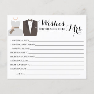 Wishes for the Soon to be Mrs Bridal Shower card