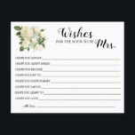 Wishes for the Soon to be Mrs Bridal Shower Card<br><div class="desc">Make it your own by adding your text (and personal photos). To access advanced editing tools,  please go to "Personalise",  scroll down and press the "click to customise further" link. See the full collection for all matching designs!</div>