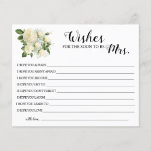 Wishes for the Soon to be Mrs Bridal Shower Card